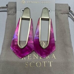 Kendra Scott Kiernan Gold Statement Earrings